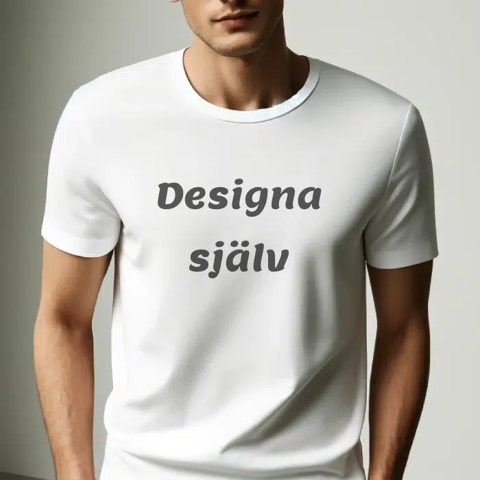 t-shirt men egen Text